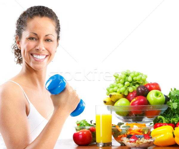 Mujer de la aptitud mujer fitness ejercicio salud Foto stock © Kurhan