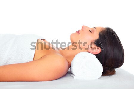 Femeie frumoasa masaj sănătate femeie corp Imagine de stoc © Kurhan