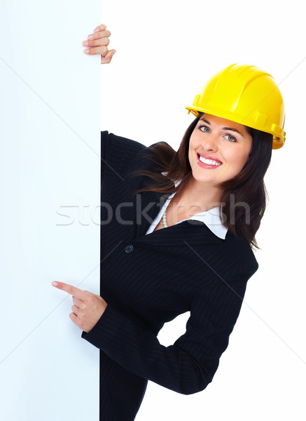 Worker contractor woman. Stock photo © Kurhan