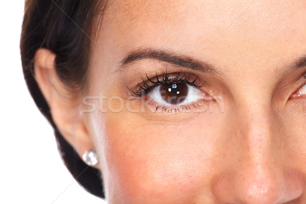 Beautiful young woman eyes. Stock photo © Kurhan