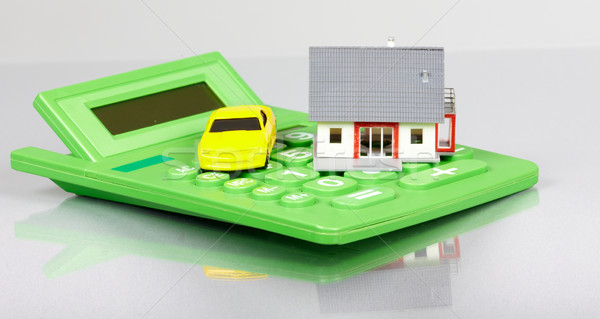 House with car and calculator. Stock photo © Kurhan