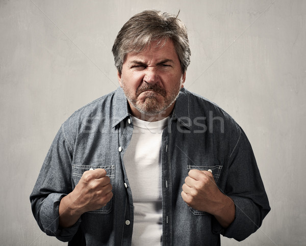 Angry man. Stock photo © Kurhan