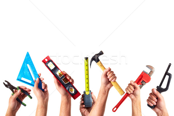 Stock photo: Set of construction tools.