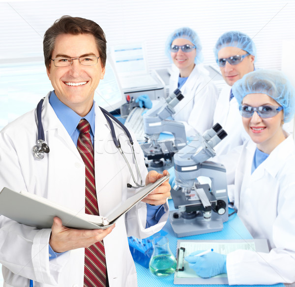 Zdjęcia stock: Laboratorium · nauki · zespołu · pracy · kobieta · lekarza