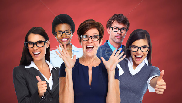 Groupe gens d'affaires lunettes oeil Photo stock © Kurhan