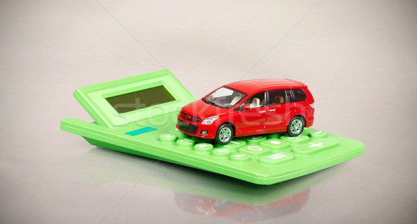 Red car and calculator. Stock photo © Kurhan