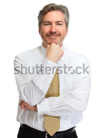 Stock photo: smiling businessman