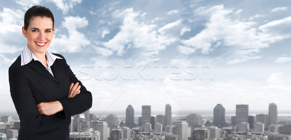 Beautiful business woman. Stock photo © Kurhan