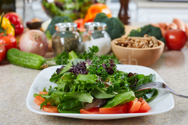 Salad. Stock photo © Kurhan
