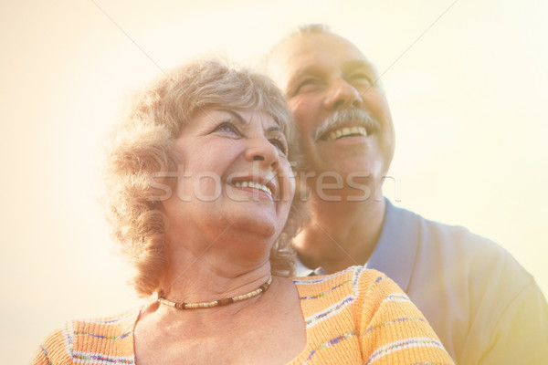 Personnes âgées ciel deux souriant personnes [[stock_photo]] © Kurhan