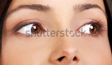 Best vrouw ogen mooie jonge mooie vrouw Stockfoto © Kurhan