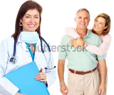 doctor and elderly couple Stock photo © Kurhan