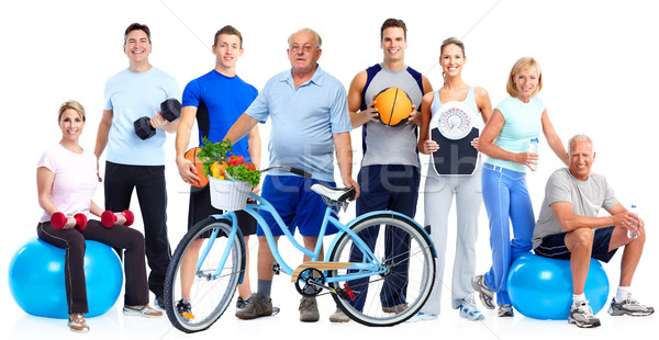 Group of healthy fitness people. Stock photo © Kurhan