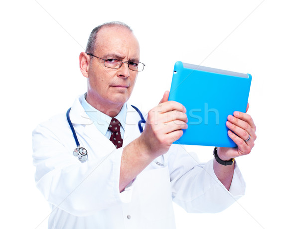 Foto stock: Médico · isolado · branco · médico · saúde