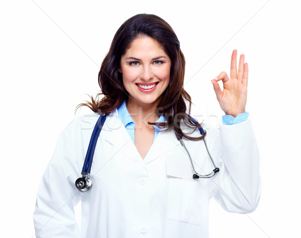 Arts vrouw medische geïsoleerd witte business Stockfoto © Kurhan