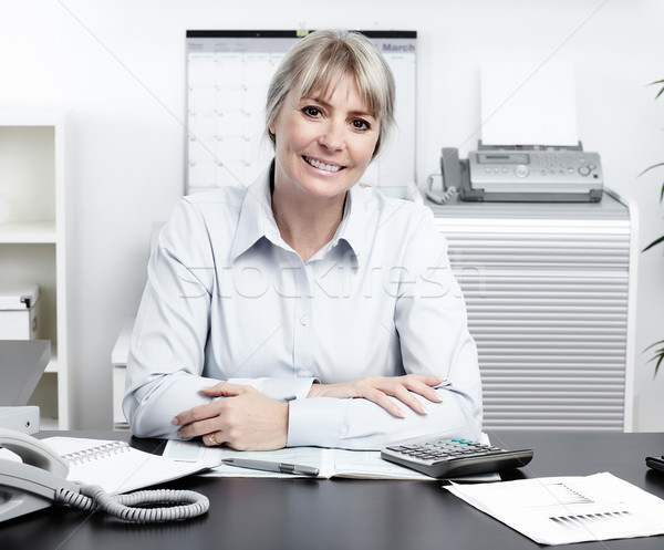 Business woman in the office. Stock photo © Kurhan