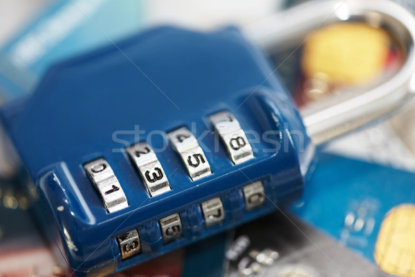 Lock with credit card. Stock photo © Kurhan