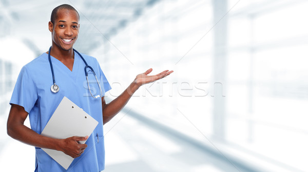 Medycznych lekarza człowiek kopia przestrzeń zdrowia Zdjęcia stock © Kurhan