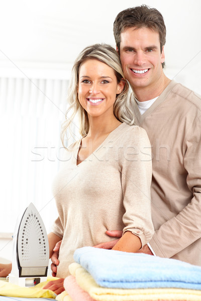 Foto stock: Mujer · ropa · feliz · jóvenes · mujer · hermosa