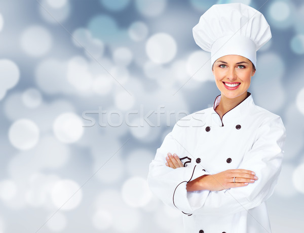 Chef woman. Stock photo © Kurhan