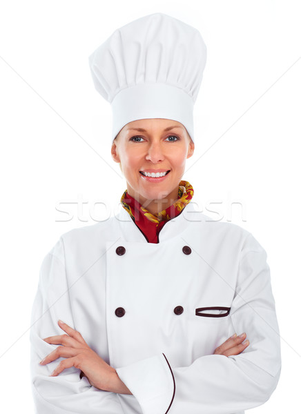 Beautiful chef woman. Stock photo © Kurhan