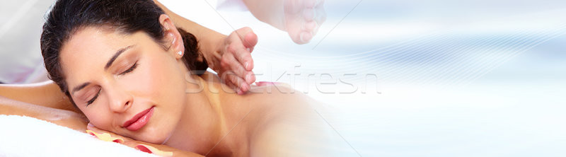 Woman having massage Stock photo © Kurhan