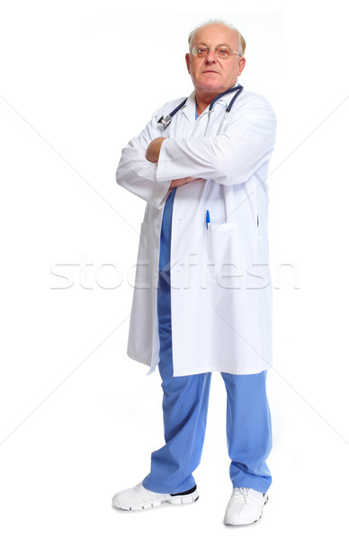 Elderly hospital doctor. Stock photo © Kurhan