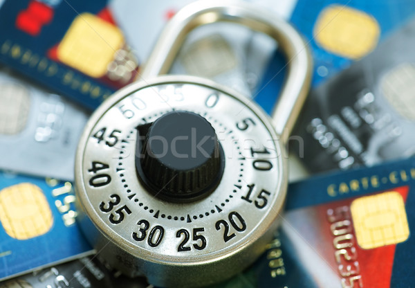 Lock with credit card. Stock photo © Kurhan