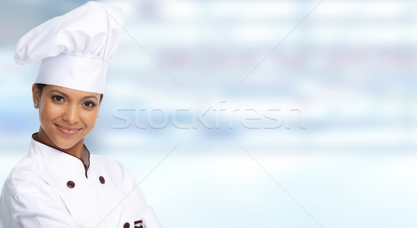 Asian chef woman. Stock photo © Kurhan