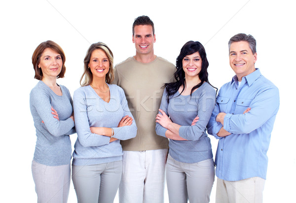 Group of happy people. Stock photo © Kurhan