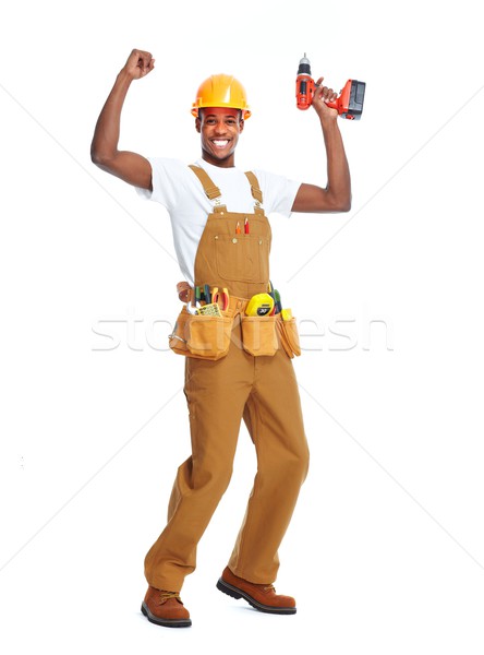 African American worker man. Stock photo © Kurhan