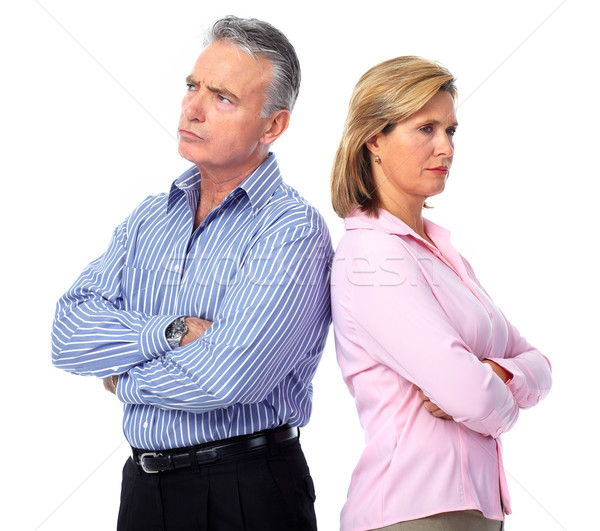 Stressed unhappy couple. Stock photo © Kurhan
