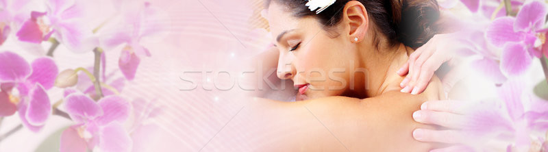 Femme massage jeunes belle fille spa [[stock_photo]] © Kurhan