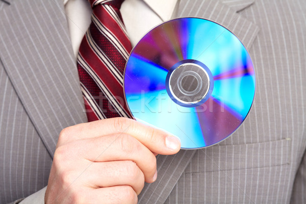 бизнесмен компакт-диск технологий музыку текстуры стороны Сток-фото © Kurhan