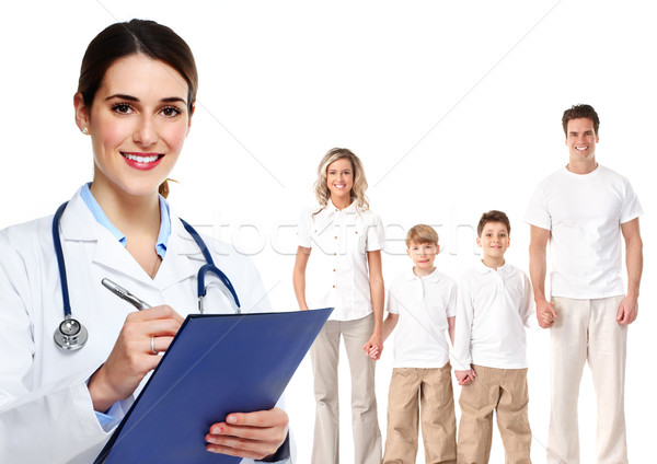 Medical family doctor and patients.  Stock photo © Kurhan