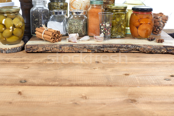 Stock photo: Pickles and spices