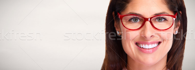 woman portrait with eyeglasses. Stock photo © Kurhan