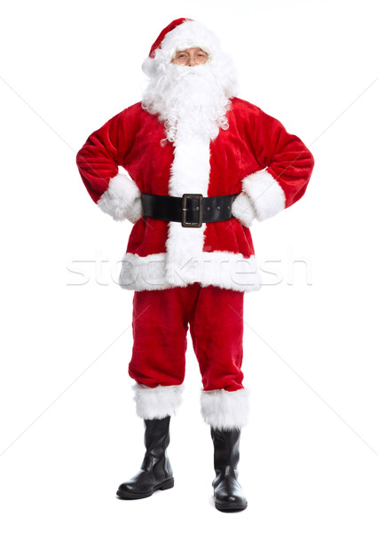 Papai noel isolado branco natal férias festa Foto stock © Kurhan