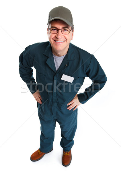 Smiling plumber man. Stock photo © Kurhan