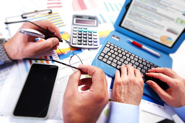 Hands of business people Stock photo © Kurhan