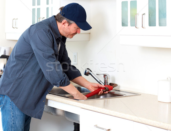 Plumber worker. Stock photo © Kurhan