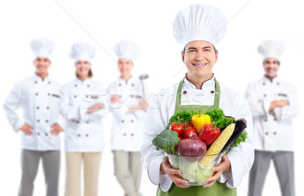 Chef Baker hombre profesional grupo aislado Foto stock © Kurhan