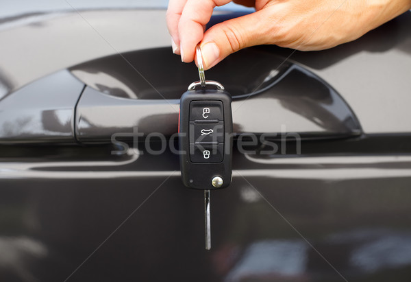 Cheile de la masina Auto maşină cheie braţ Imagine de stoc © Kurhan