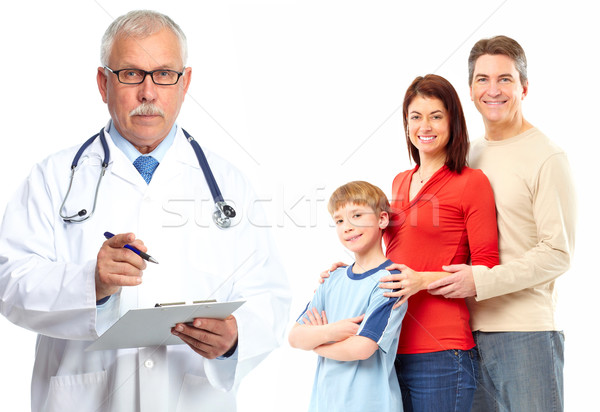 Medical family doctor and patients.  Stock photo © Kurhan