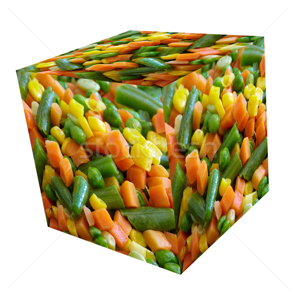 Vegetables mix cube. Stock photo © Kurhan