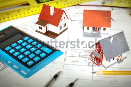 Peu maison simulateur table construction architecture [[stock_photo]] © Kurhan