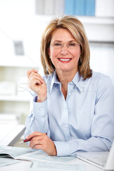 Stock photo: Beautiful mature business woman.