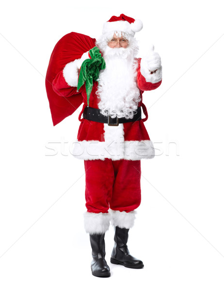Papai noel isolado branco natal férias festa Foto stock © Kurhan