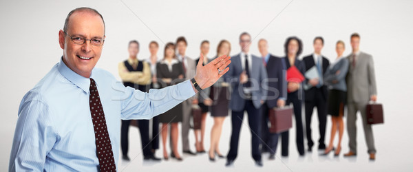 Inviting businessman. Stock photo © Kurhan