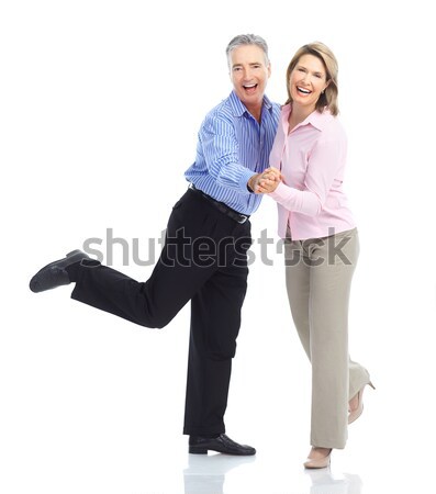 Szczęśliwy starszych para taniec starszy para miłości Zdjęcia stock © Kurhan